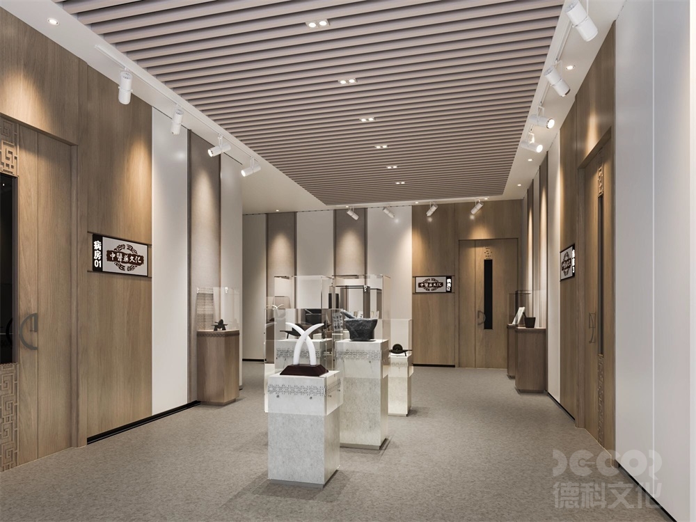 如何在中医药展览馆设计中展示中医药在不同历史时期的发展和演变？